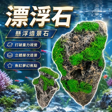 【台灣出貨】漂浮造景石｜懸浮造景石｜魚缸漂浮石｜水族造景擺件｜魚缸造景石｜水族箱裝飾｜創意水族造景｜魚缸裝飾擺飾