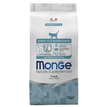 MONGE 瑪恩吉 天然全能 幼貓配方(鱒魚) 1.5kg