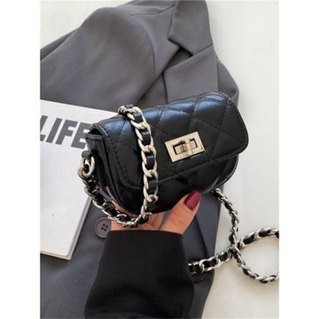 歐尚典迷你小包包女2026菱格鏈條斜挎包高級質感小方包口紅包