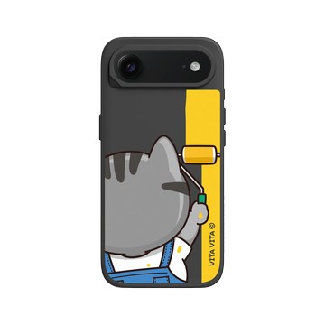 iPhone Air SolidX 黑 - VITA VITA．塔仔是隻貓 - 刷完才能回家款