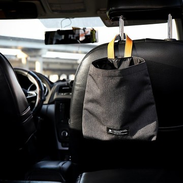 真皮車載垃圾收納袋 /車用垃圾袋 /汽車垃圾桶 /可掛式 /DG105