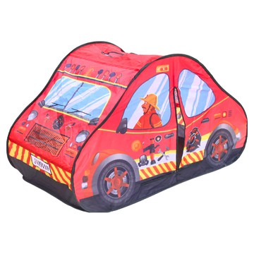 澄可玩具 車子主題造型遊戲屋 折疊帳篷 消防車 3歲+  118 x 68 x 72cm  紅色  1個