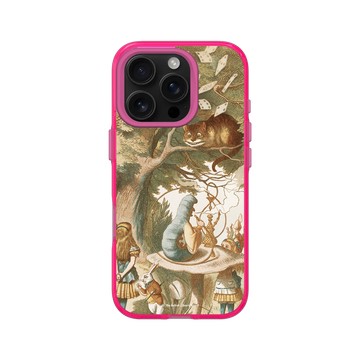 iPhone 16 Pro Clear 粉漾桃 - The British Library - 愛麗絲與毛毛蟲