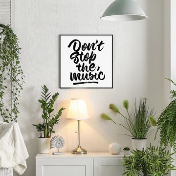 不要停止音樂- 掛畫/文字排版/客廳/音樂掛畫/民宿/複製畫/咖啡廳