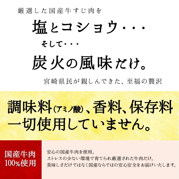 セール 食品 肉 おつまみ 国産牛すじ肉の炭火焼100g×3袋が1セット スジ肉 すじ肉 おつまみ お肉  食品 宮崎 レトルト 非常食・保存食 防災グッズ お試し