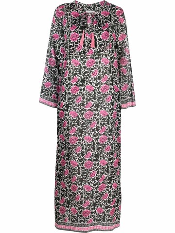 P.A.R.O.S.H. - floral-print midi dress - women - Cotton - XS - Green