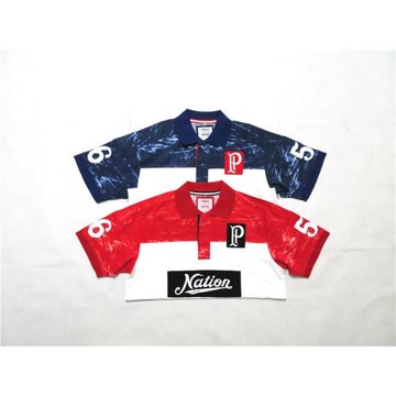 美式嘻哈hiphop街頭潮牌拼接翻領T恤街舞bboy復古運動短袖polo衫