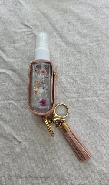 皎月有花 永生花字母吊飾 永生花噴霧瓶吊飾