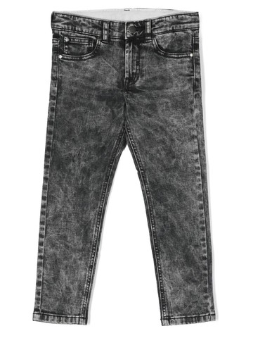 Stella McCartney Kids - acid-wash slim-cut jeans - kids - Sustainable Cotton/Spandex/Elastane - 10 - Grey