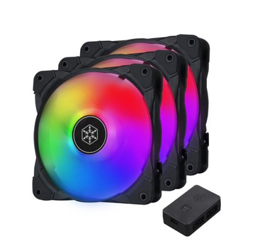 【享最高折300】SilverStone 銀欣 Air Blazer 120i Lite 三合一 ARGB 風扇組