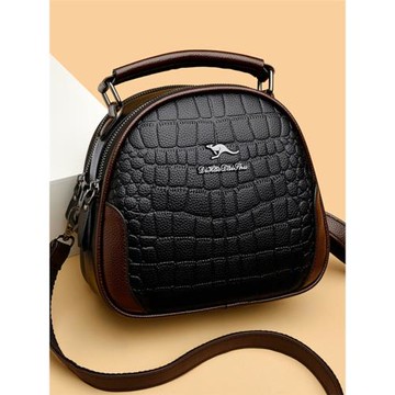 香港Se真皮中年女斜跨包多層小圓包女2026新款軟皮手提單肩手機包