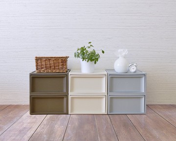 日本 RISU 北歐風堆疊抽屜櫃組(加大版) M 四色可選