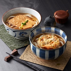 送料無料 香川・小豆島 「うす家」 きつね＆かき揚げ手延うどん2種セット   麺類 温めるだけ 簡単 お取り寄せ 通販 お土産 お祝い プレゼ