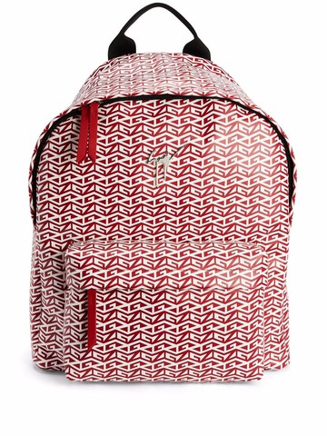Giuseppe Zanotti - Bud monogram backpack - men - Leather - One Size - Red