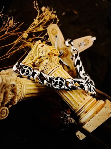 【圖騰系列】唐草圖騰/手鍊/925純銀