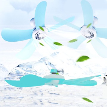 學生宿舍家用五葉小吊扇大風力小型床上便攜式迷你靜音小f電風扇