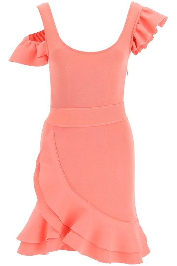 Alexander McQueen - Miniabito In Maglia Con Rouche