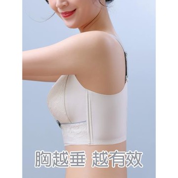夏季超薄款調整型聚攏收副乳矯正大碼防下垂內衣女大胸顯小文胸罩