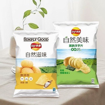Lays 樂事 自然美味洋芋片(49g) 款式可選 太空包【小三美日】 DS026061 消夜 追劇 全素 五辛素