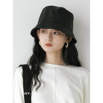 印計谷羽 小檐漁夫帽女秋冬天日系文藝百搭顯臉小盆帽高級感帽子