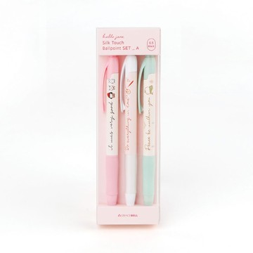 Hello Jane 哈囉・珍系列 Silk Touch 原子筆套組 SET A