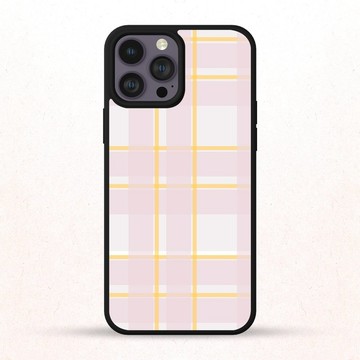 可愛格紋圖案 13 吋 iPhone 手機殼 三星手機殼