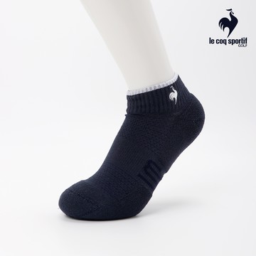 【LE COQ SPORTIF GOLF公雞高爾夫】女款深藍色透氣貼合抗菌防臭足底支撐踝襪 QLV0J011