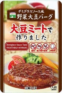 三育フーズ デミグラスソース風野菜大豆バーグ 100g×5個