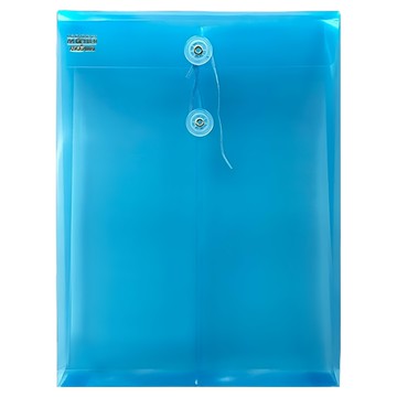 hfpwp 台灣製 環保無毒 立體直式資料袋 藍色  A4  10個