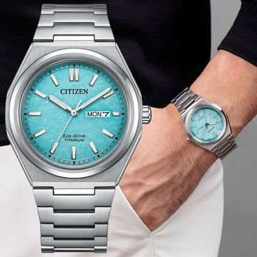 CITIZEN星辰 GENTS系列 Zenshin 超級鈦 台灣限量 光動能腕錶 39.5mm/AW0130-85M