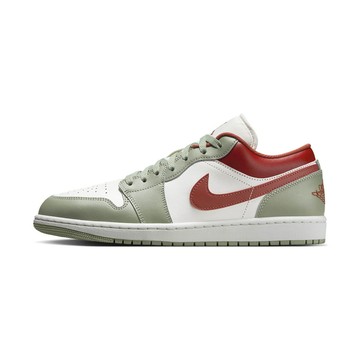 Nike Air Jordan 1 Low 男鞋 山峰白綠色 皮革 喬丹 AJ1 低筒 緩震 休閒鞋 553558-133
