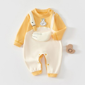 嬰幼兒連體衣春秋純棉新生兒衣服男女寶寶超萌卡通哈衣爬服外出服鑫弘-萌寶童裝可開發票