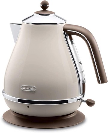 【日本代購】DeLonghi 1.0L 電熱水壺 Icona Vintage KBOV1200J 拿鐵色