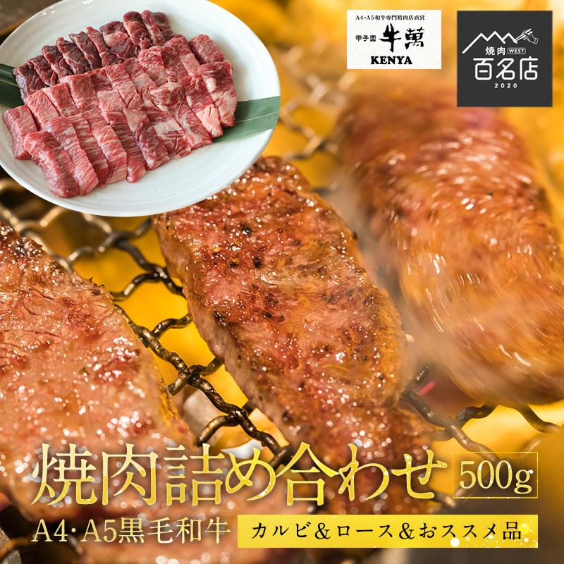 焼肉 詰め合わせ 500g A4 ・A5ランク 黒毛和牛 ギフト 贈り物 送料無料