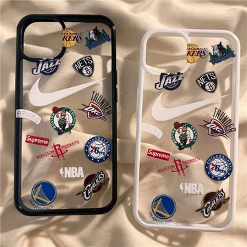 適用于蘋果14promax手機殼新款iphone13高級感11pro透明12潮牌NBA標簽8plus隊標7創意x個性xs男女15保護max套