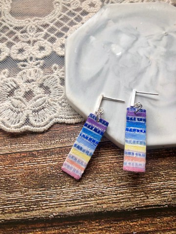 彩虹邨-香港手繪耳環