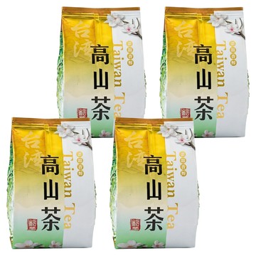 喝茶閒閒 台灣清香高山茶葉 無焙火  150g  4包  1組