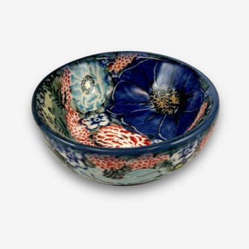 波蘭手繪手工陶-醬料碗 7cm 野花之歌系列