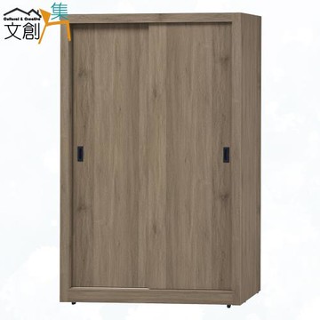 文創集 米索5尺雙推門衣櫃(四色可選)
