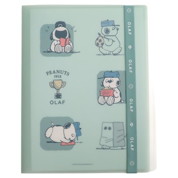 norns Peanuts 史努比6 + 1多功能資料夾 附束帶  冠軍Olaf  1個