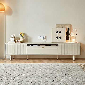 林氏木業奶油仛寂風2M收納電視櫃 NU2M (H014375253)