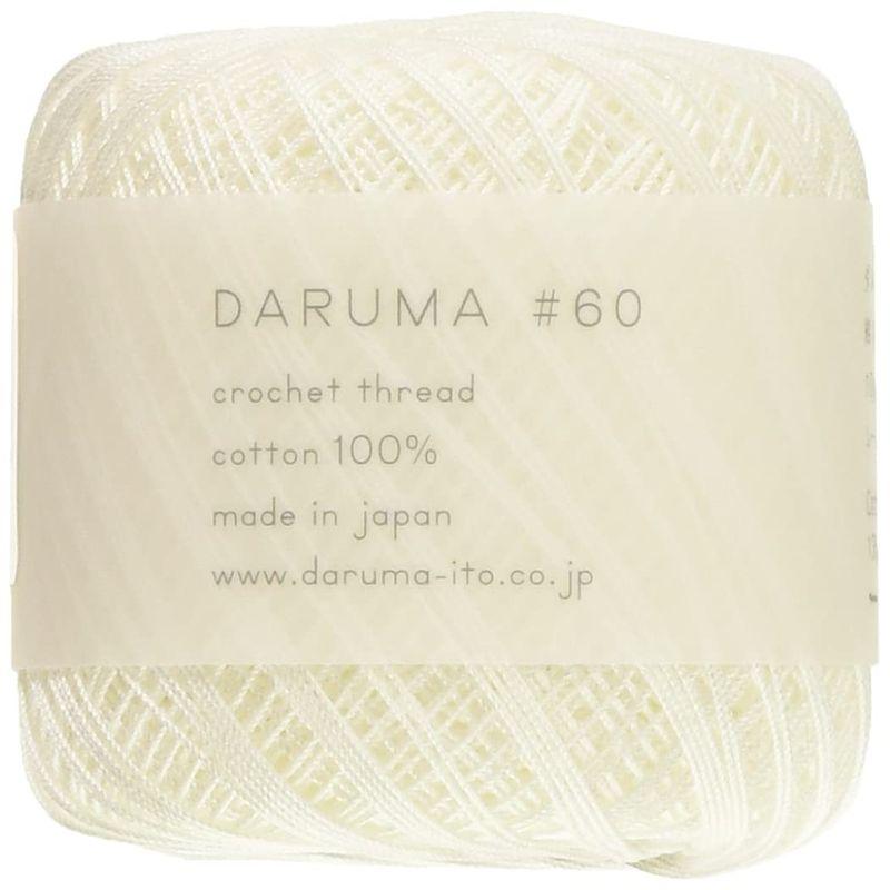 ダルマ 横田 DARUMA レース糸 col.1 ホワイト 系 10g 約125m 3玉セット 01-2290