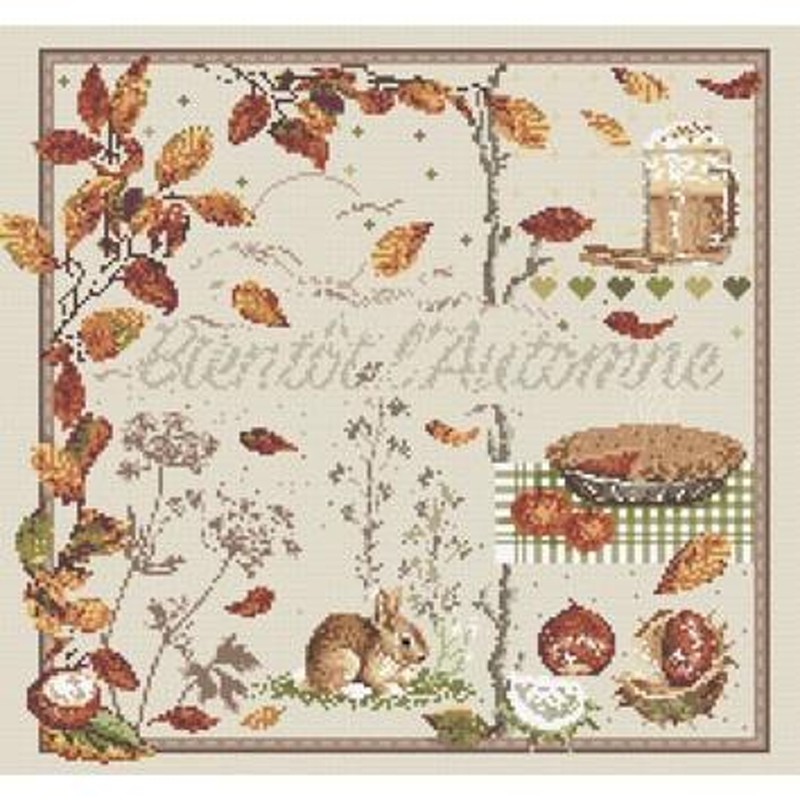 クロスステッチ図案集 「SI LA MER M'ÉTAIT COMPTÉE 」 フランスの