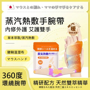 台灣發貨 日本🔥蒸汽熱敷暖手腕帶 恆溫發熱拇指護腕 媽媽手/滑鼠手/腱鞘熱敷護腕帶 蒸氣溫潤手腕貼 暖腕帶 腕部暖暖包貼