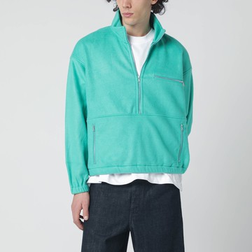 Jade silk-yarn fleece