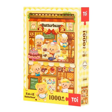 TOi圖益 黃油小熊 甜品屋 1000片拼圖成人治癒玩具 卡通動漫桌遊