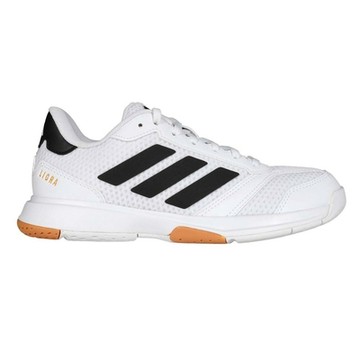 ADIDAS LIGRA 8 W 女排羽球鞋-愛迪達 休閒 運動 愛迪達 IH8118 白黑金
