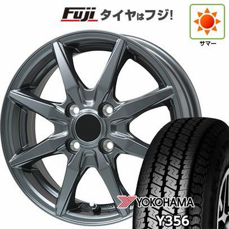 新品 軽自動車】軽トラ 軽バン 夏タイヤ ホイール4本セット 145/80R12 80/78N ヨコハマ Y356 ブランドル CJ28 12インチ  | LINEブランドカタログ