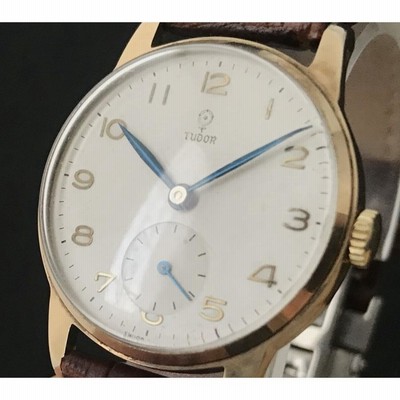 最終 珍品希少 TUDOR × ロレックス 9K金無垢 小薔薇 手巻 TUDOR 9金