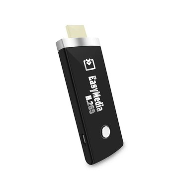 【七代碳纖黑】EasyMedia-38K H.265自動免切換無線影音鏡像器(附4大好禮)